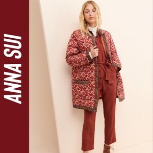 nwot Anna Sui Pop-Pourri Posies Puffer Coat size Small